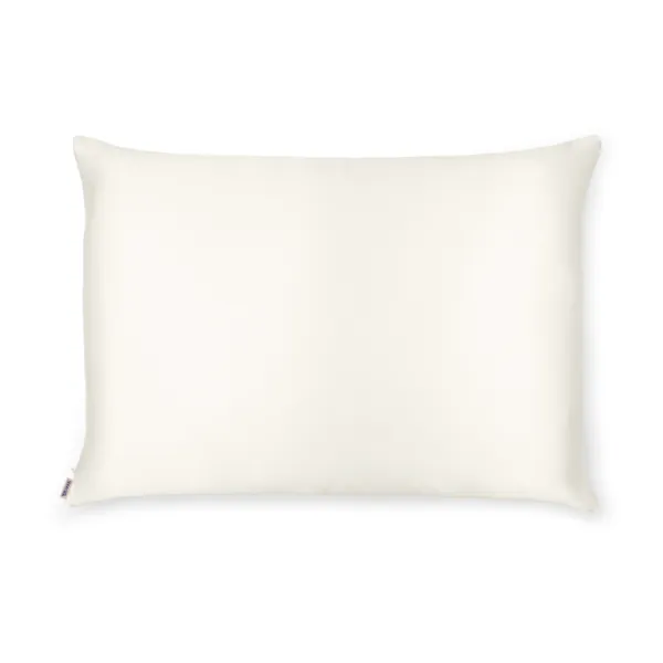 Off White Silk Pillowcase - Queen Size - Zippered